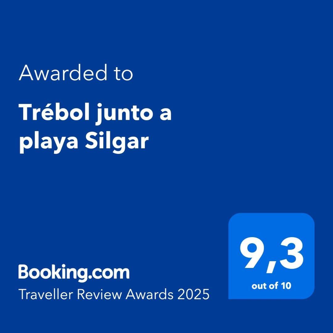 Apartament Trebol Junto A Playa Silgar Sanxenxo Zewnętrze zdjęcie